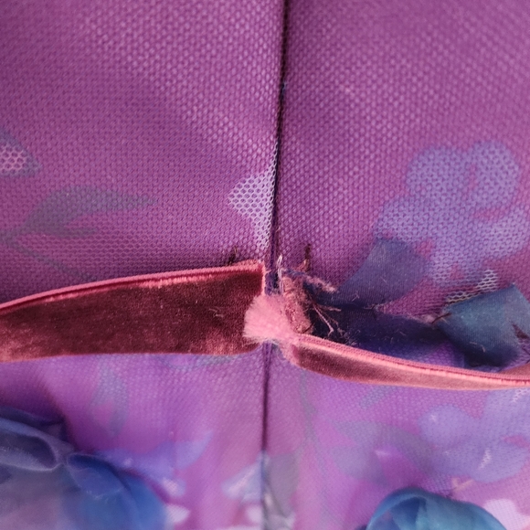 Marchesa Notte Off-the-Shoulder Blouson-Sleeve Tulle Dress w/ 3D Flowers… - Picture 12 of 13